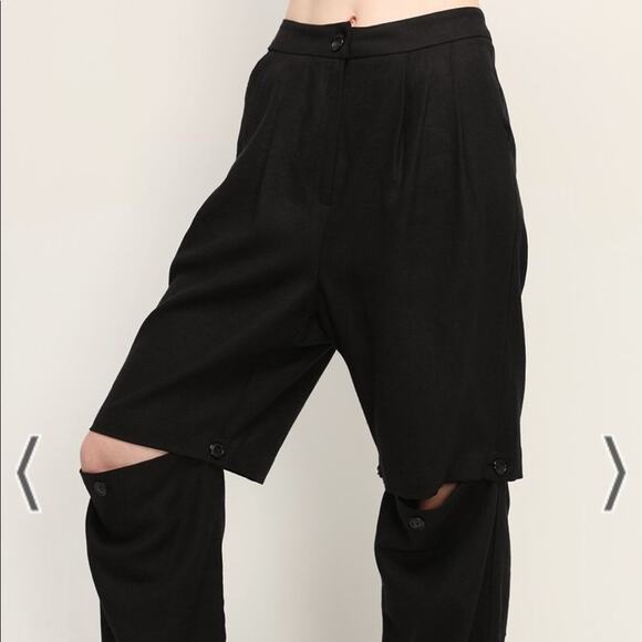 Storets Berkley Splicing Pants and Shorts in One in Black Size S - Picture 10 of 11